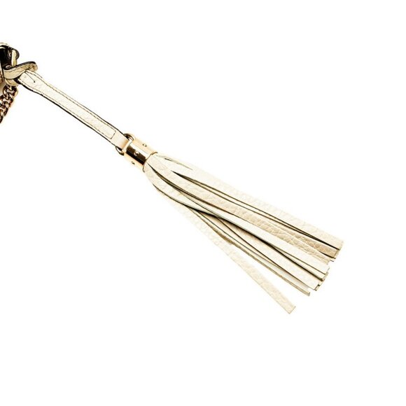 GUCCI Authentic White Leather Shoulder Bag - Picture 9 of 10